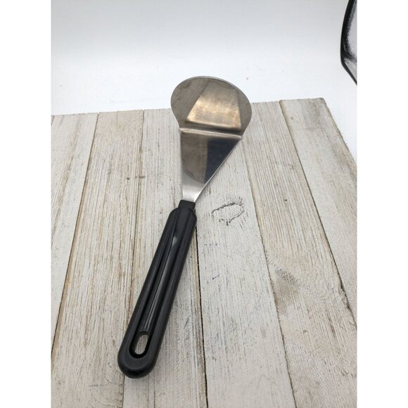 Vintage Potato Vegetable Solid Blade Masher Black Handle Utensil 9 1/4" - Picture 1 of 5